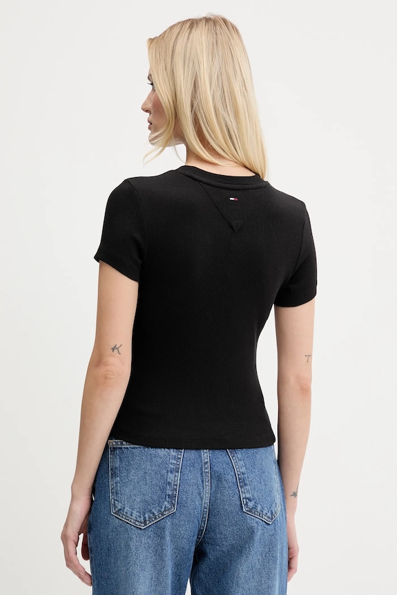 Oblečenie Tričko Tommy Jeans DW0DW21421 čierna