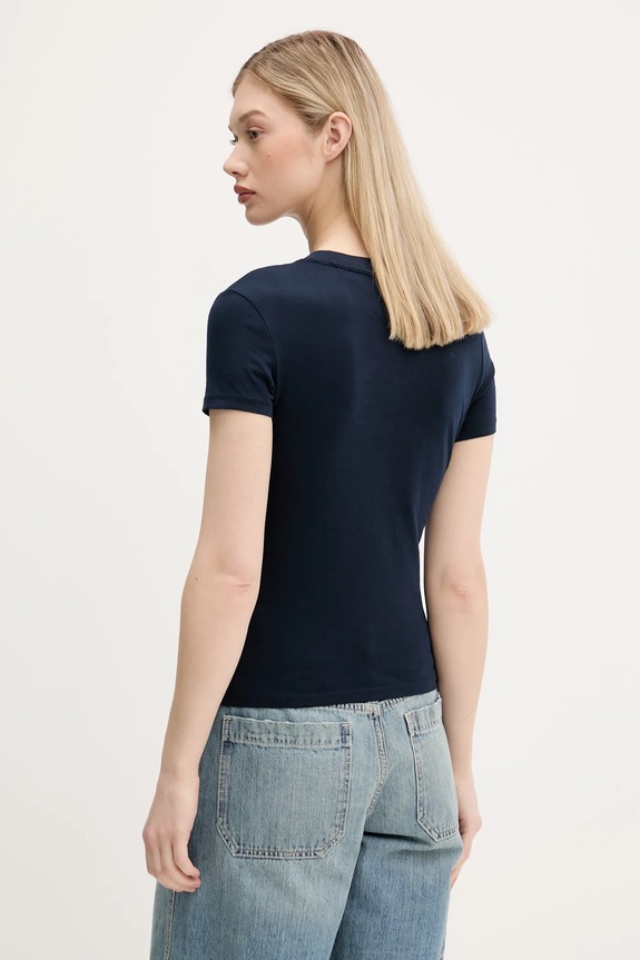 Odzież Tommy Jeans t-shirt bawełniany DW0DW21422 granatowy