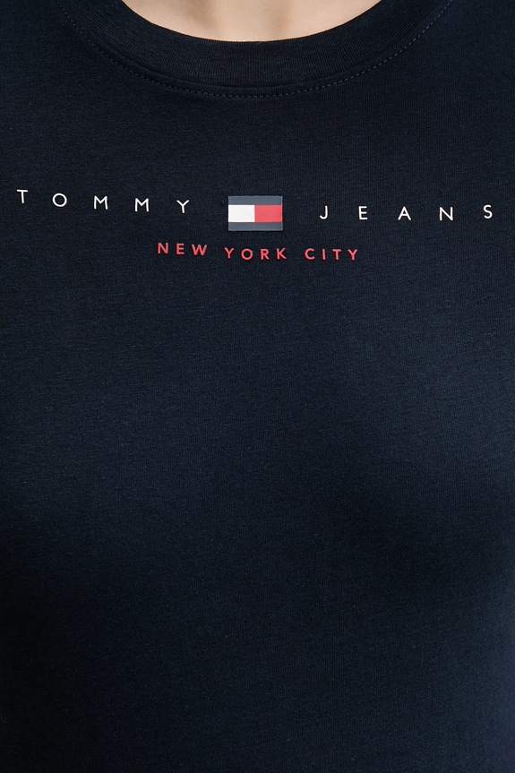 Tommy Jeans t-shirt bawełniany DW0DW21422 granatowy