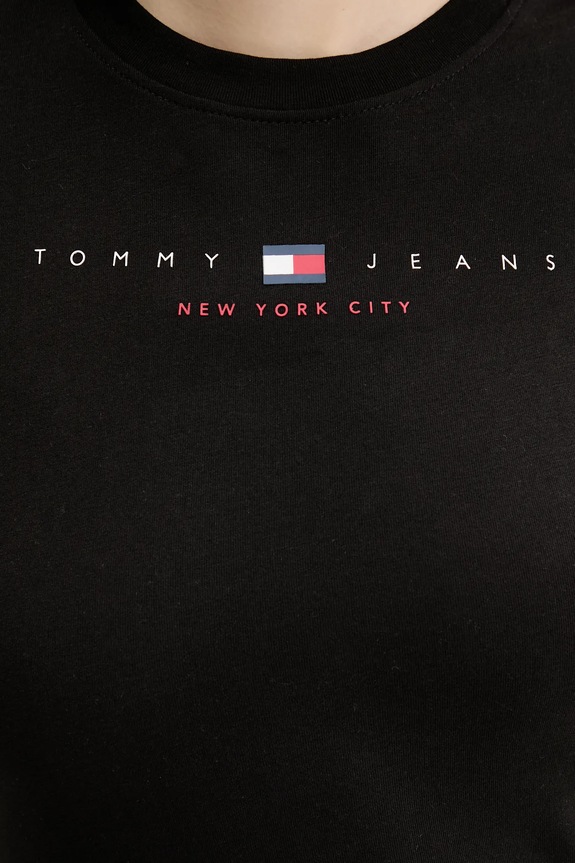 Tommy Jeans t-shirt in cotone nero DW0DW21422