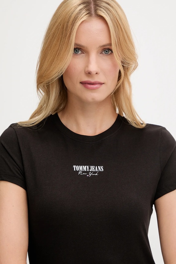 Tommy Jeans t-shirt bawełniany 2-pack DW0DW21746 czarny