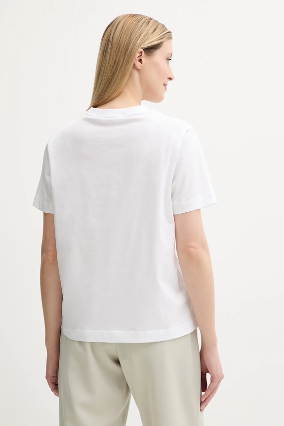 Îmbrăcăminte Samsoe Samsoe tricou din bumbac SACAMINO F25200025 alb