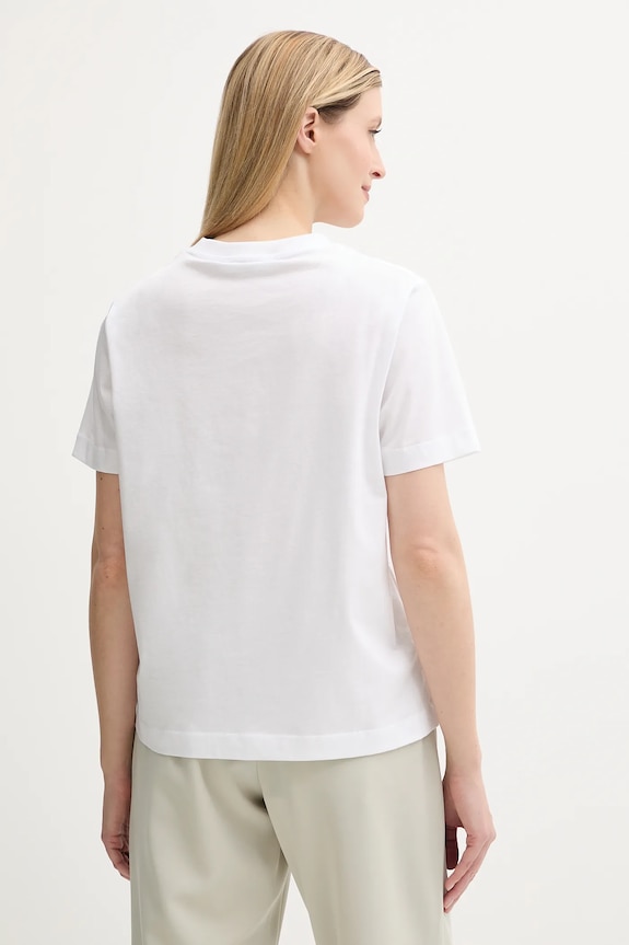 Îmbrăcăminte Samsoe Samsoe tricou din bumbac SACAMINO F25200025 alb