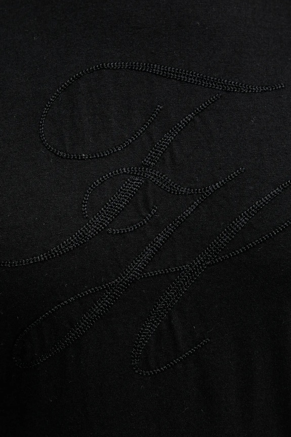 Βαμβακερό μπλουζάκι Tommy Hilfiger WW0WW47157 μαύρο