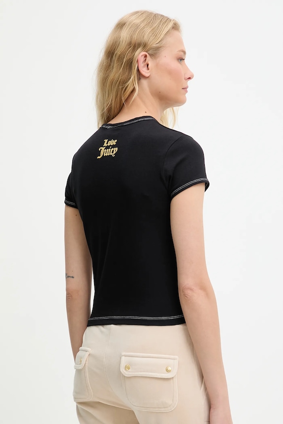 Îmbrăcăminte Juicy Couture tricou CALIFREAKINFORNIA BABY T-SHIRT JCNCT225460 negru