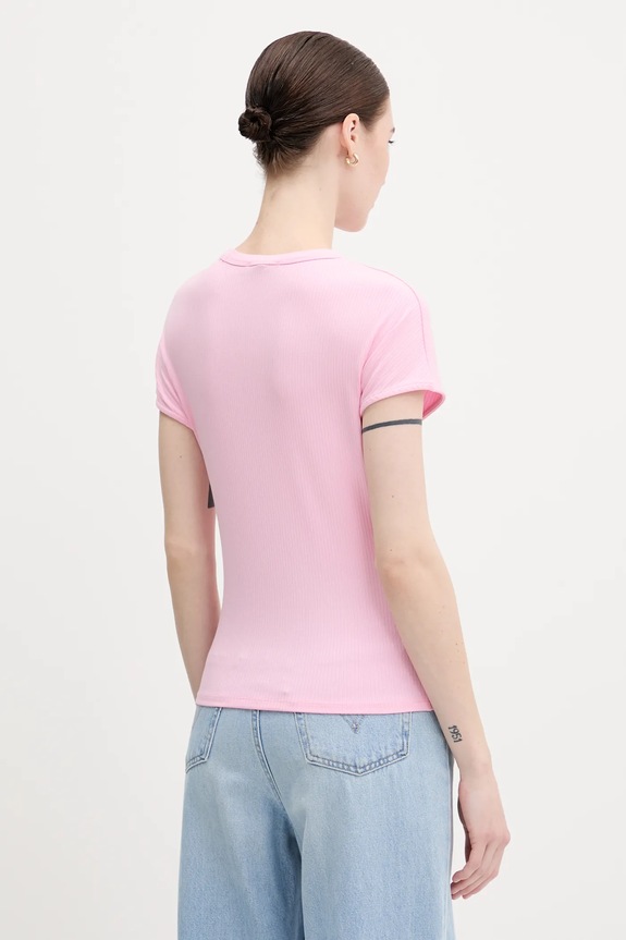 Odzież Tommy Hilfiger t-shirt WW0WW45731 różowy