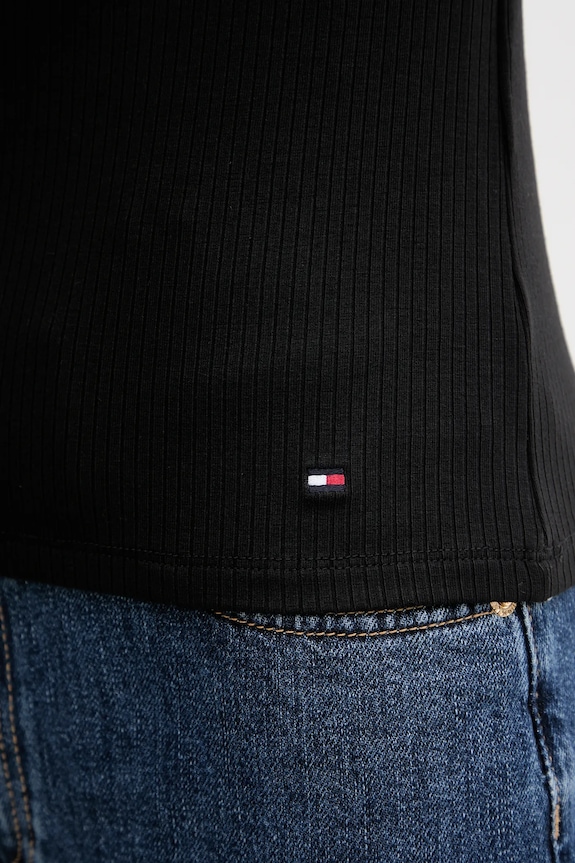 Tričko Tommy Hilfiger WW0WW45731 čierna