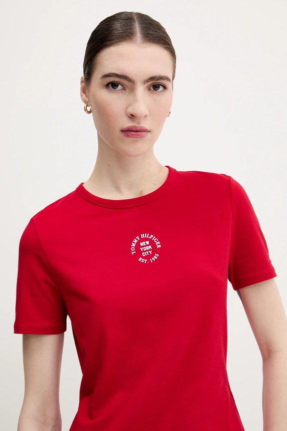 Tommy Hilfiger tricou rosu WW0WW45809