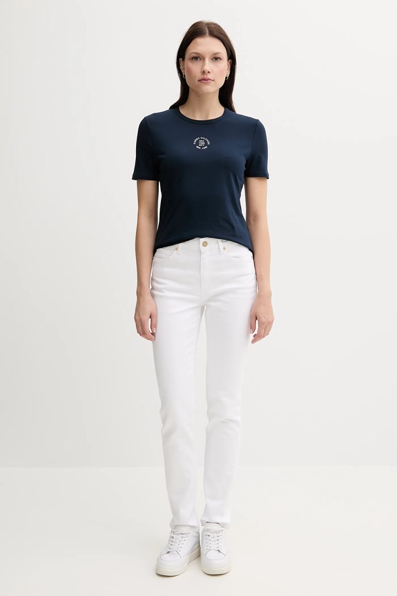 Tommy Hilfiger tricou WW0WW45809 bleumarin AW25