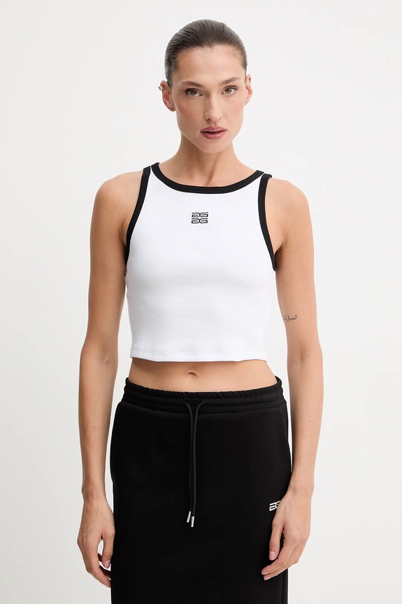Gestuz top applique bianco 10910274