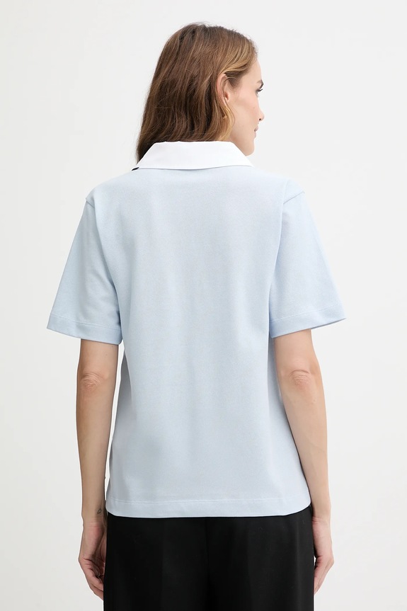 Odzież Karl Lagerfeld t-shirt bawełniany A3W17113 niebieski