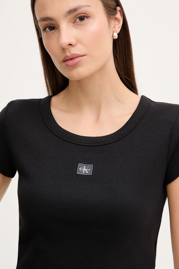 Calvin Klein Jeans t-shirt γυναικείο μαύρο LV047C200G