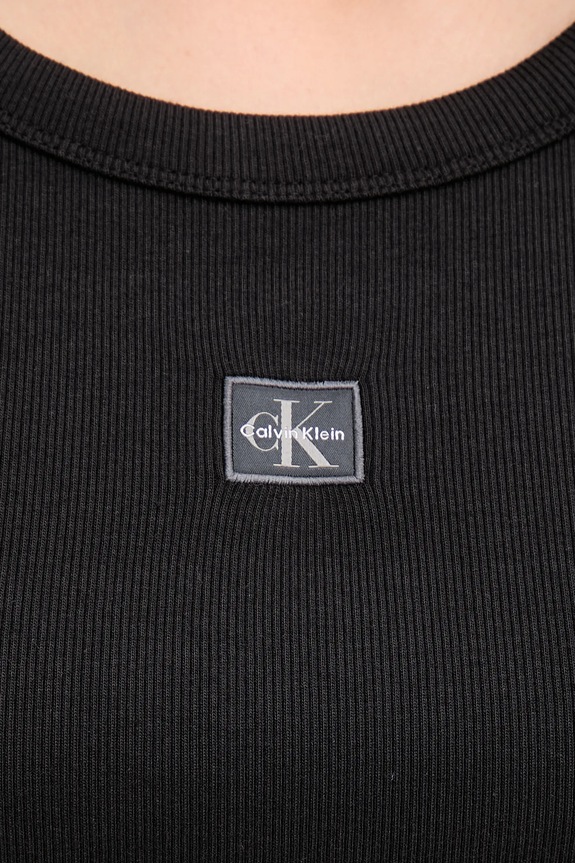 Calvin Klein Jeans t-shirt γυναικείο LV047C200G μαύρο