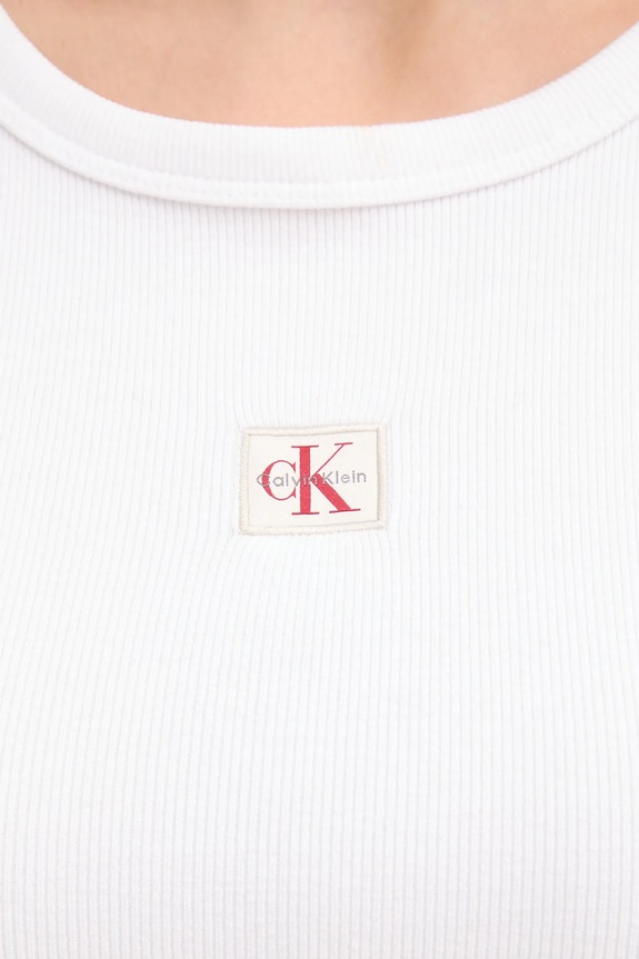 Calvin Klein Jeans top de damă LV047C201G alb