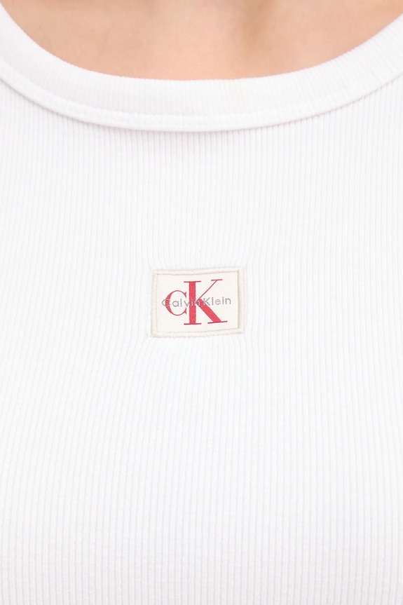 Calvin Klein Jeans top de damă LV047C201G alb