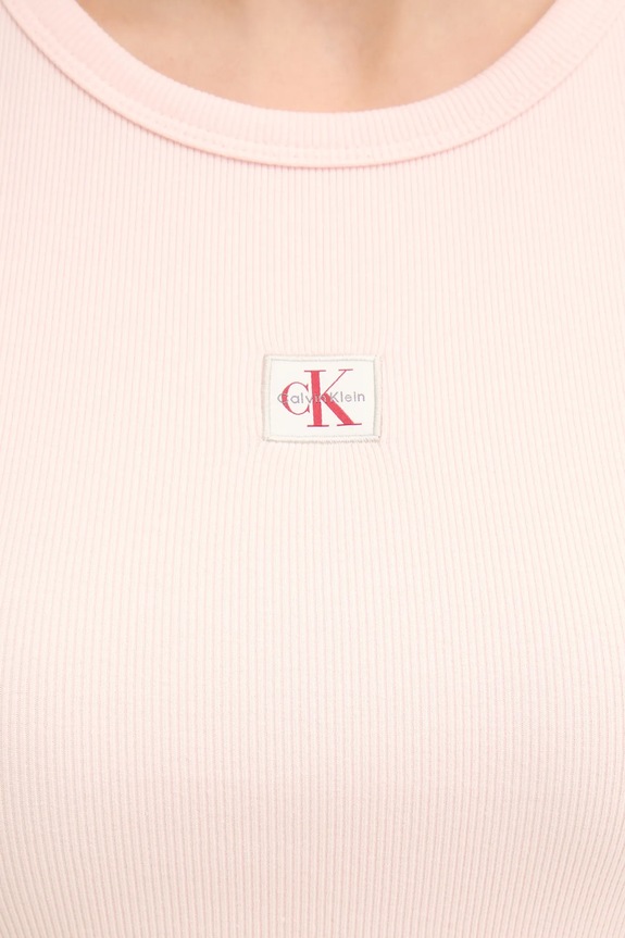 Calvin Klein Jeans top damski LV047C201G beżowy