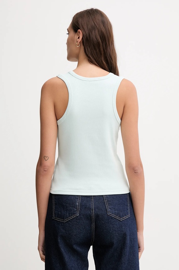 Odzież Calvin Klein Jeans top damskie LV047C201G zielony