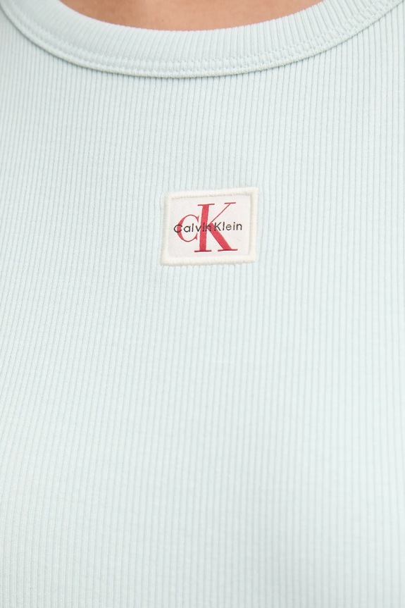 Calvin Klein Jeans top damskie LV047C201G zielony