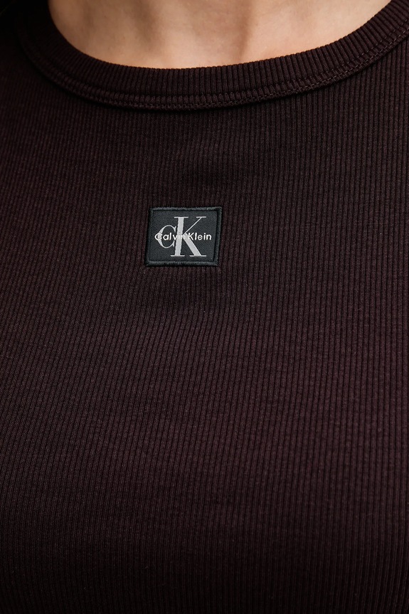 Calvin Klein Jeans top damski LV047C201G brązowy