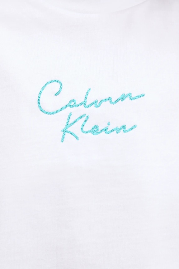 Calvin Klein Jeans t-shirt bawełniany LV047C202G biały
