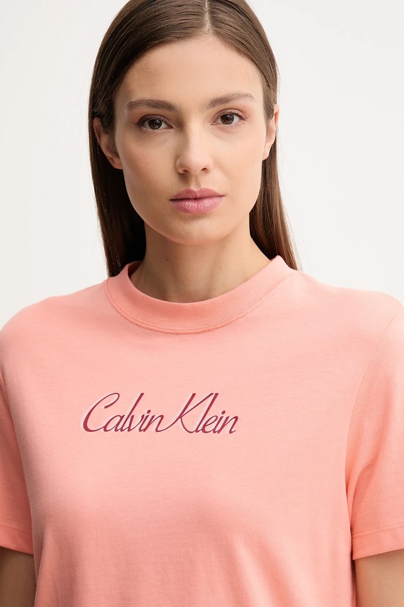 Ruházat Calvin Klein Jeans pamut póló LV047C854G narancssárga