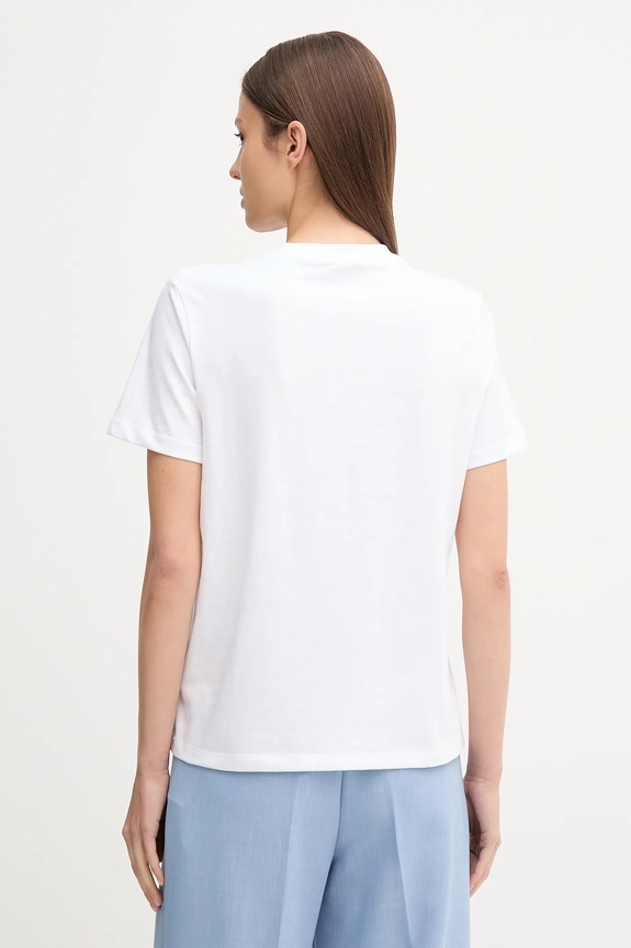 Bavlněné tričko Calvin Klein Jeans LV047C856G bílá AW25