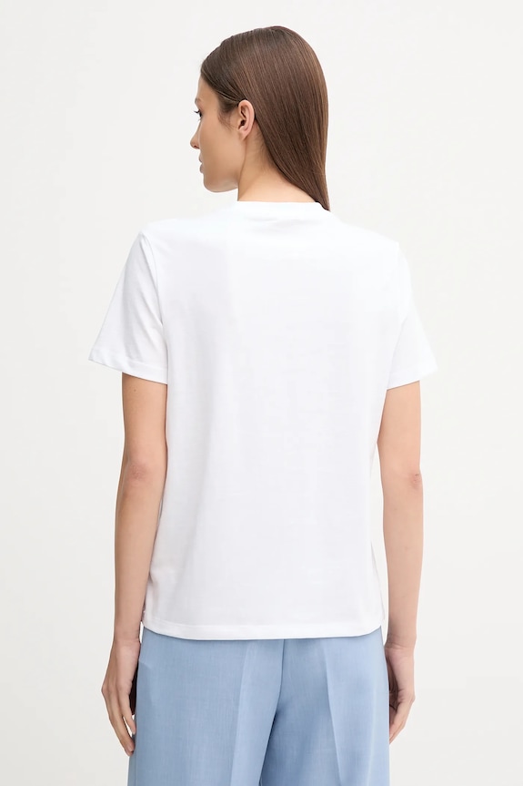 Bavlněné tričko Calvin Klein Jeans LV047C856G bílá AW25