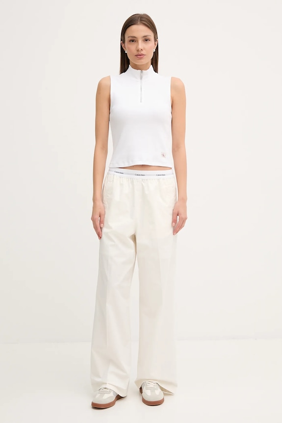 Top Calvin Klein Jeans LV047C909G λευκό AW25