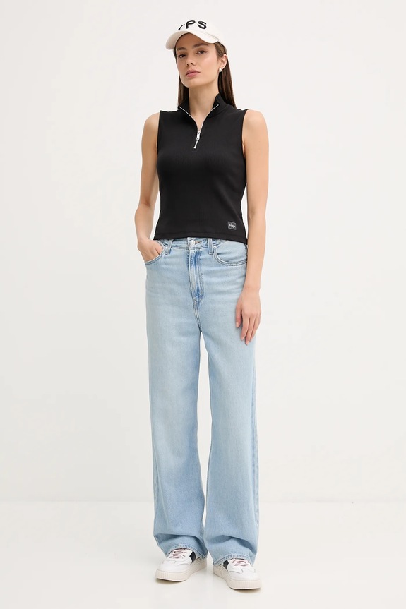 Top Calvin Klein Jeans LV047C909G črna AW25