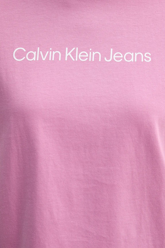 Calvin Klein Jeans t-shirt damski bawełniany LV047C912G różowy