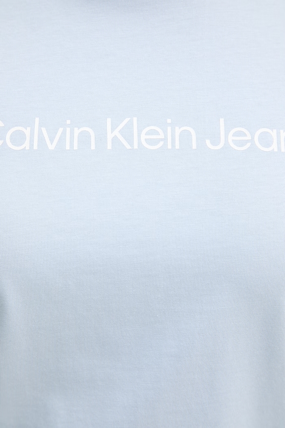 Calvin Klein Jeans t-shirt damski bawełniany LV047C912G niebieski