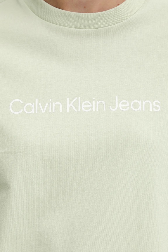 Calvin Klein Jeans t-shirt damski bawełniany zielony LV047C912G
