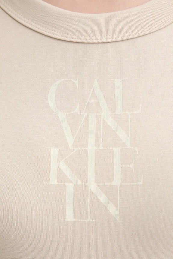 Calvin Klein Jeans t-shirt bézs LV044C204G