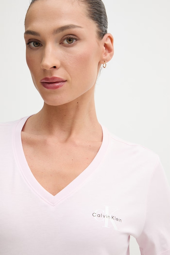 Calvin Klein Jeans tričko dámske bavlnené 2-pak LV047C906G