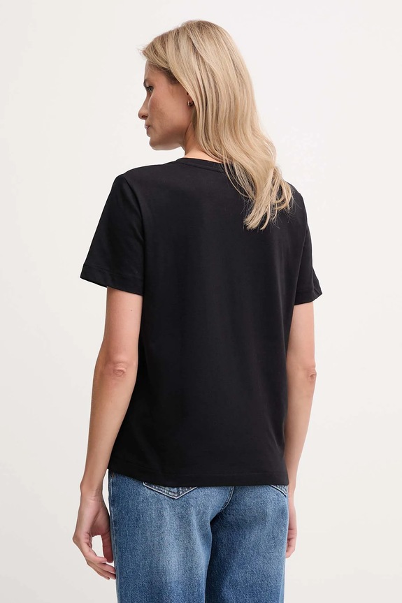 Îmbrăcăminte Calvin Klein Jeans tricou de damă de bumbac pachet de 2 LV047C906G negru