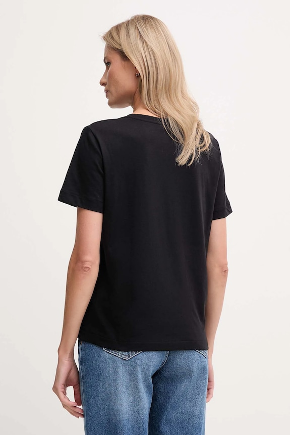 Îmbrăcăminte Calvin Klein Jeans tricou de damă de bumbac pachet de 2 LV047C906G negru