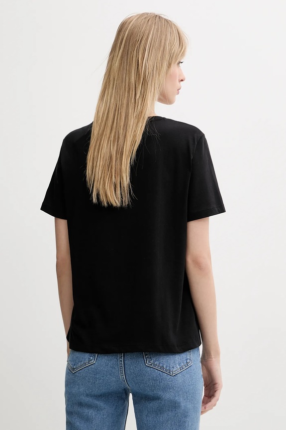 Calvin Klein Jeans tricou femei din bumbac pachet de 2 negru LV047C906G