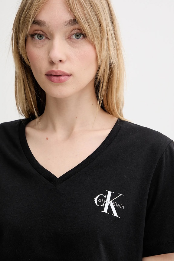 Calvin Klein Jeans tricou femei din bumbac pachet de 2 LV047C906G