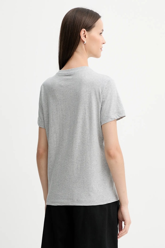 Calvin Klein Jeans tricou de damă din bumbac pachet de 2 LV047C905G gri