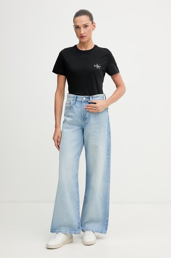 Calvin Klein Jeans tričko dámske bavlnené 2-pak LV047C905G ružová SS26
