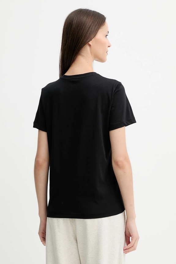 Îmbrăcăminte Calvin Klein Jeans tricou de damă din bumbac pachet de 2 LV047C905G negru