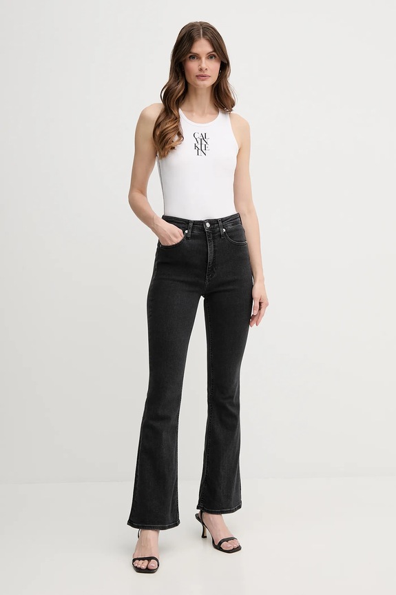 Top Calvin Klein Jeans LV044C219G bílá AW25