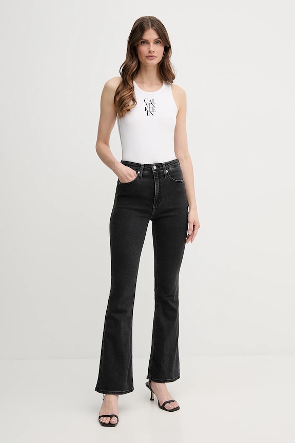 Top Calvin Klein Jeans LV044C219G bílá AW25
