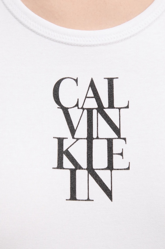 Top Calvin Klein Jeans LV044C219G bílá