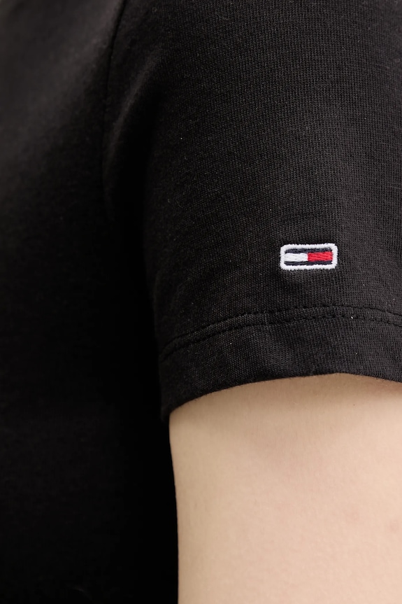 Tommy Jeans t-shirt bawełniany DW0DW21340 czarny