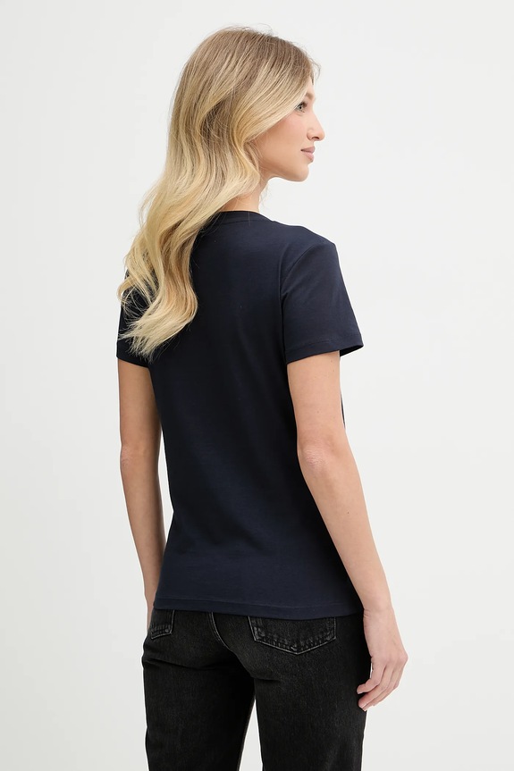 BOSS Orange tricou de damă din bumbac C_Esogo_3 50545288 bleumarin SS26