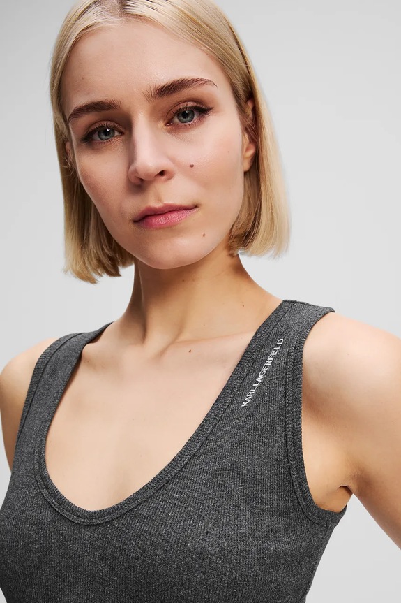 Ρούχα Μπλουζάκι Karl Lagerfeld A3W17117 γκρί