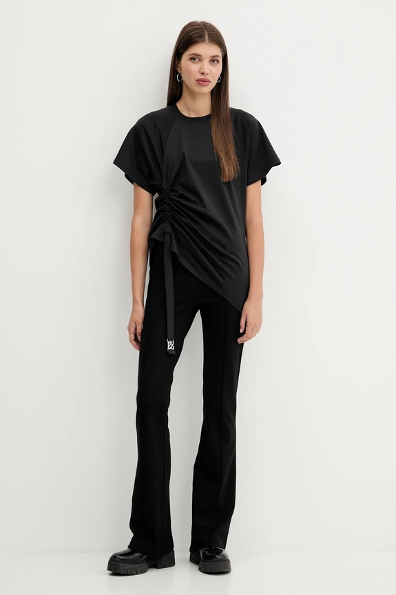 HUGO tricou din bumbac Daqua 50542762 negru AW25