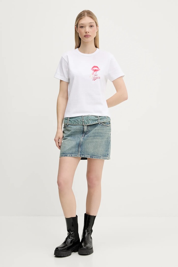 HUGO tricou din bumbac Destrel_2 50544897 alb AW25