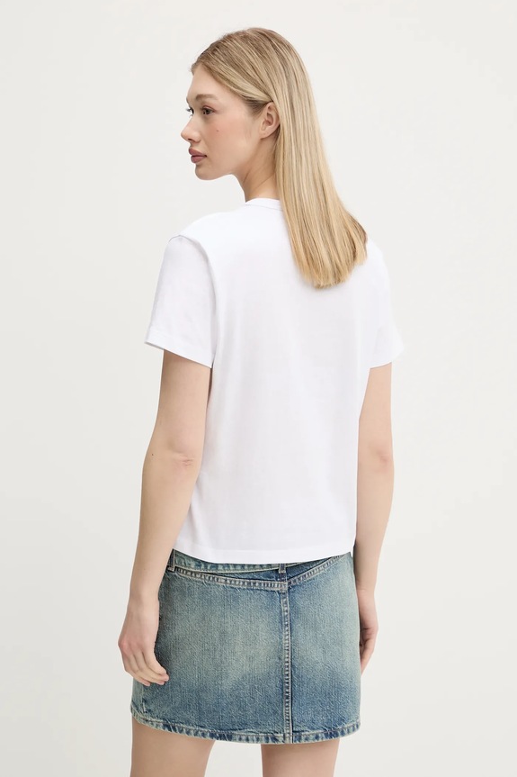 Îmbrăcăminte HUGO tricou din bumbac Destrel_2 50544897 alb
